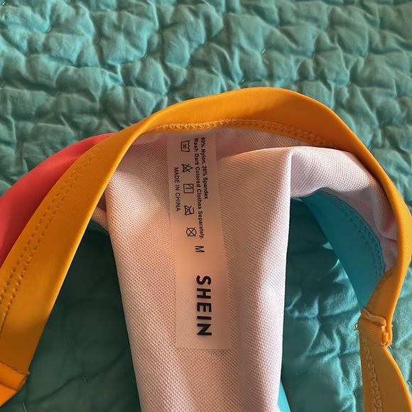 color block cheeky bikini bottoms - Picture 3 of 4